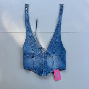 Edikted Denim Top Corset